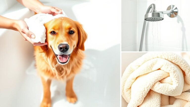 bathing a dog step by step