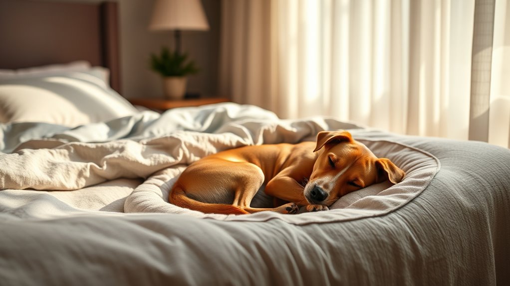 cozy secure dog sleeping spot