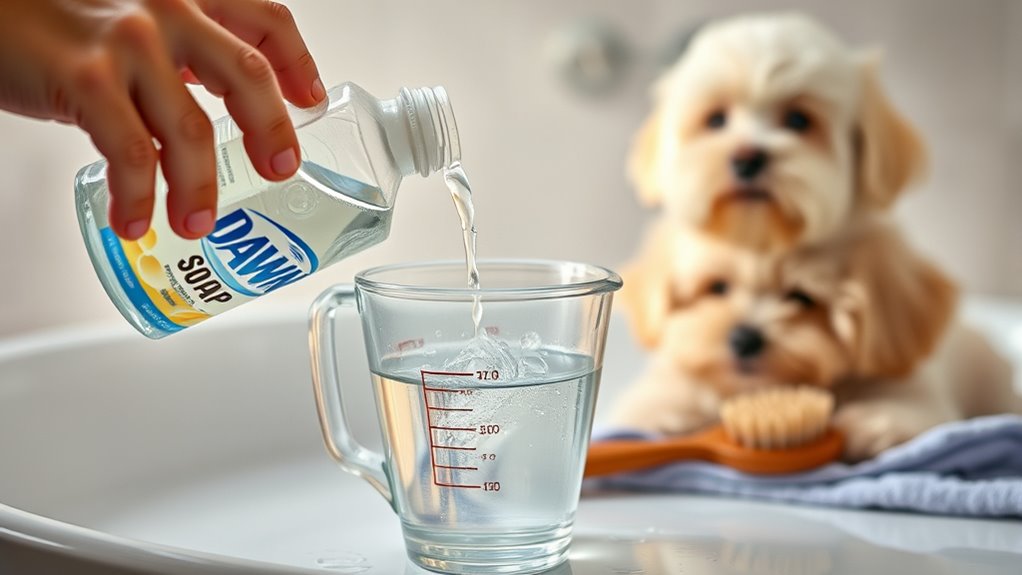 dilute dawn test rinse thoroughly