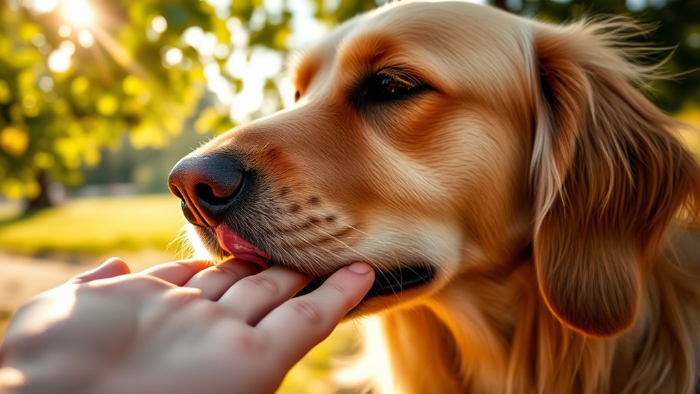 dog s affectionate licking behavior