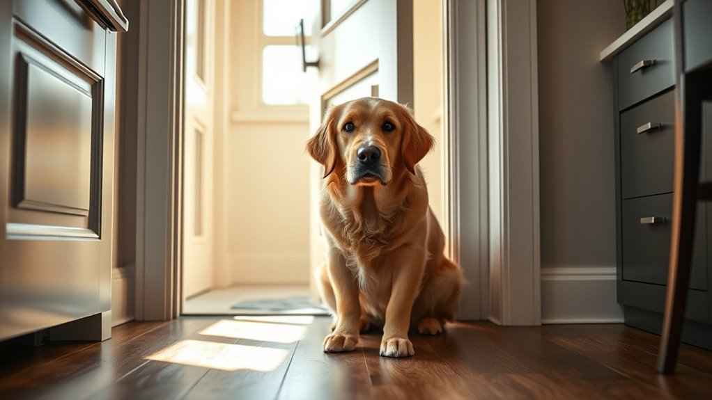 dog s bathroom companionship instinct