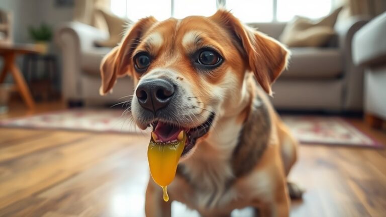 dog vomiting yellow bile