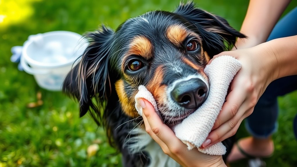 immediate skunk spray response