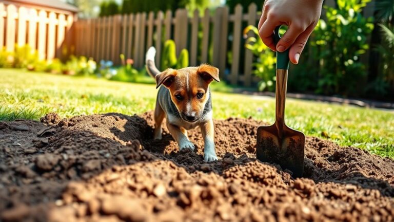 preventing dog digging behavior