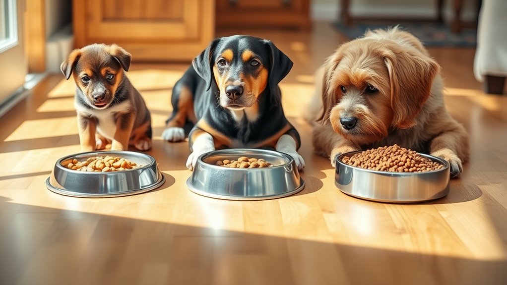 puppy adult senior feeding