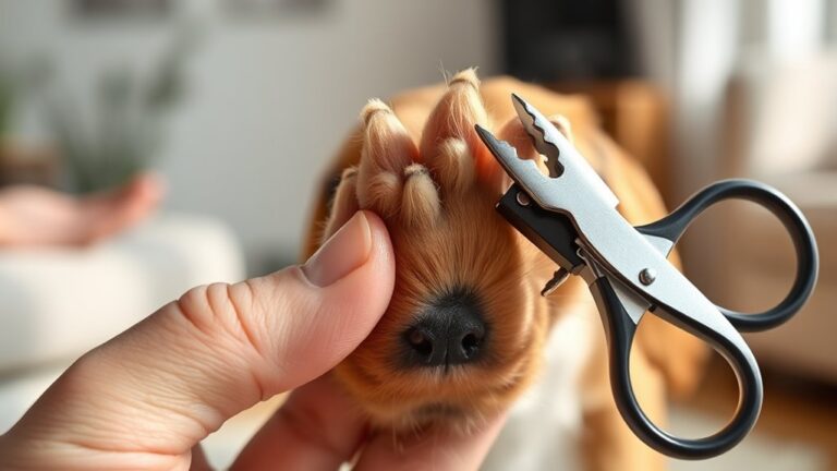 trimming dog nails safely